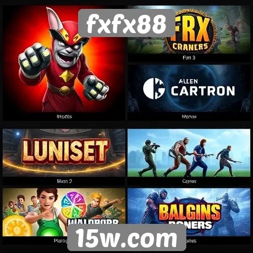 Análise da variedade de jogos no fxfx88